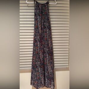 Dance & Marvel Navy and Coral Maxi Skirt